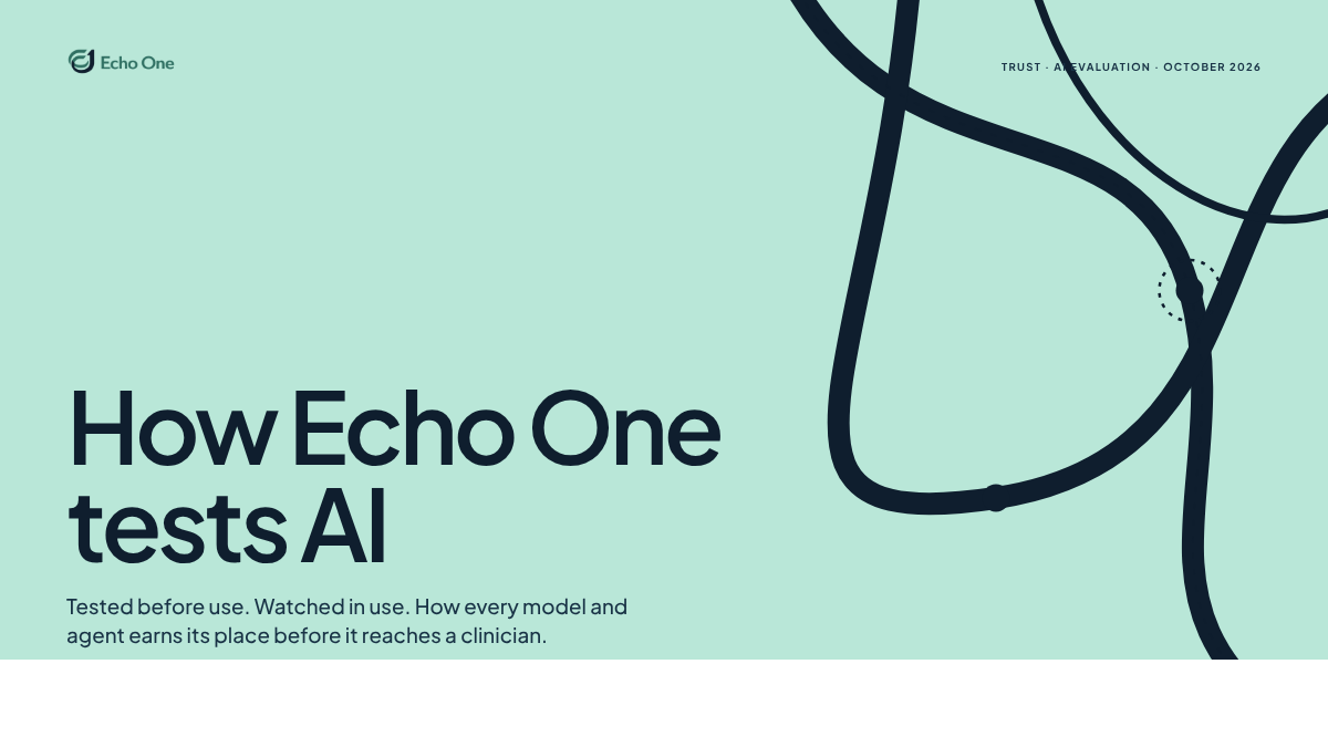 How Echo One Tests AI guide cover